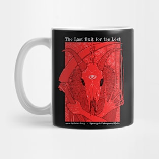 Goat Skull Scythe Last Exit Mug